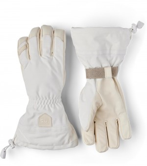Guanti da sci Hestra Mono Lana Vergine Uomo Bianche | OUXS63427