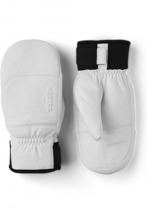 Guanti da sci Hestra Omni Mitt Donna Bianche | LWUZ29478