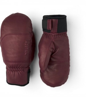 Guanti da sci Hestra Omni Mitt Donna Bordeaux | BYCN34691