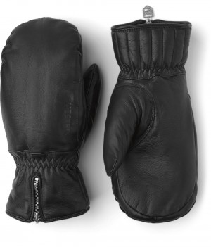 Guanti da sci Hestra Pelle Swisswool Classiche Mitt Donna Nere | MVHU38057