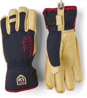 Guanti da sci Hestra Philippe Raoux Ecocuir Corta Uomo Blu Marino | UDXE68495