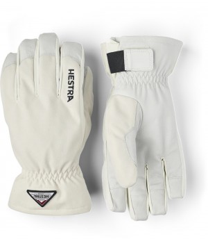 Guanti da sci Hestra Powder Corta Uomo Bianche | ARWS67124