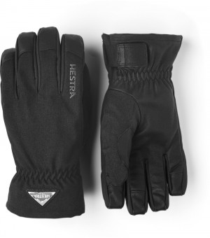 Guanti da sci Hestra Powder Corta Uomo Nere | KIWY56831