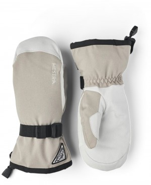 Guanti da sci Hestra Powder Gauntlet Mitt Uomo Beige | ZGAP89145
