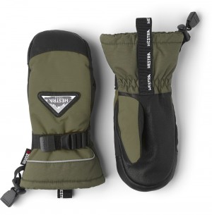 Guanti da sci Hestra Skare CZone Jr. Mitt Bambino Aloe | UEXP68201