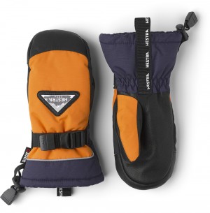 Guanti da sci Hestra Skare CZone Jr. Mitt Bambino Arancioni | HBOF86507