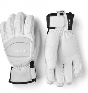 Guanti da sci Hestra Vertical Cut CZone Donna Bianche | RBGP34652