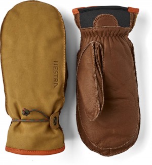 Guanti da sci Hestra Wakayama Mitt Uomo Cork/Brown | HRCO32895