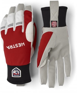 Guanti da sci di fondo Hestra Windstopper Race Tracker Donna Rosse | BKES51970