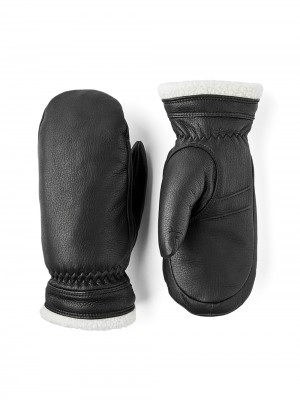 Guanti di pelle Hestra Boda Mitt Donna Nere | QLZN94763