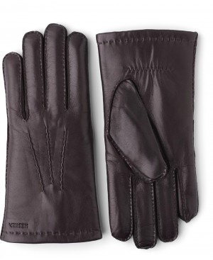 Guanti di pelle Hestra Edward Uomo Espresso | NAYD72983