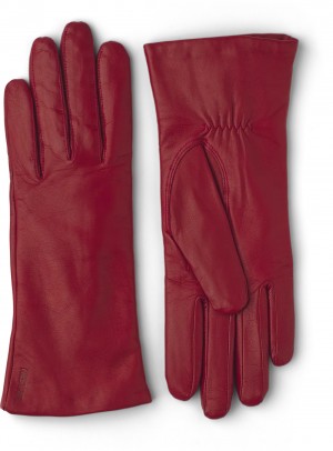 Guanti di pelle Hestra Elisabeth Donna Rosse | YXEN80132