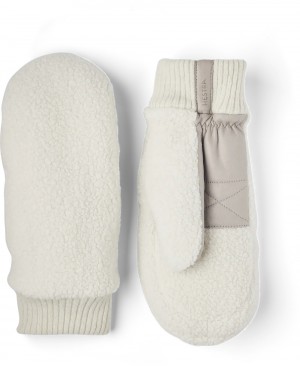 Guanti di pelle Hestra Emilia Donna White/Grey | ZWGN28743