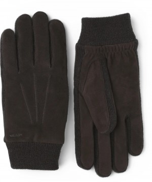 Guanti di pelle Hestra Geoffrey Uomo Espresso | RDMG94673