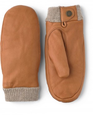 Guanti di pelle Hestra Idun Mitt Donna Cork | UAQR73601