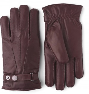 Guanti di pelle Hestra Jake Uomo Chestnut | KVJF59623