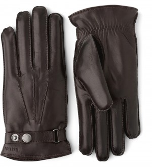 Guanti di pelle Hestra Jake Uomo Espresso | AIMG90738