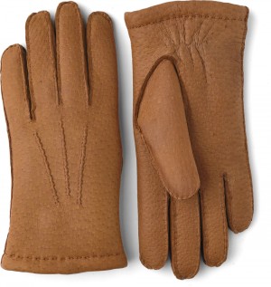 Guanti di pelle Hestra Peccary Handsewn Lambskin Foderati Uomo Cork | JPSU72658