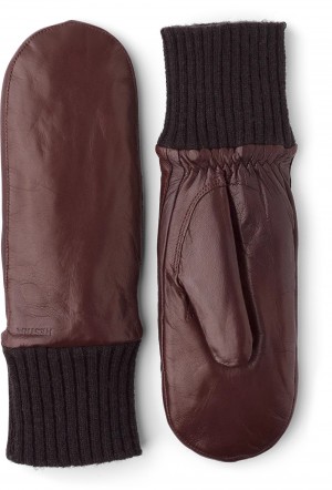 Guanti di pelle Hestra Tina Donna Chestnut | HBYK92143
