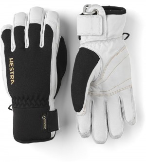 Guanti impermeabili Hestra Army Pelle GORE-TEX Corta Uomo Black/White | LISD49356