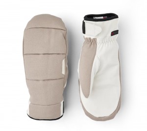 Guanti impermeabili Hestra CZone Frame Mitt Donna Beige | SYRX54697
