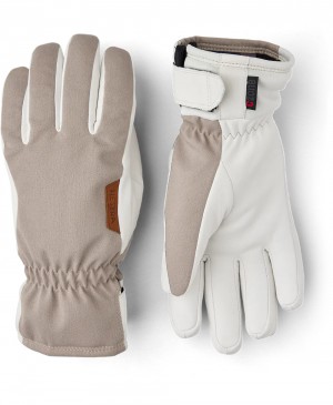 Guanti impermeabili Hestra CZone Primaloft Inverno Donna Beige | VGED05314