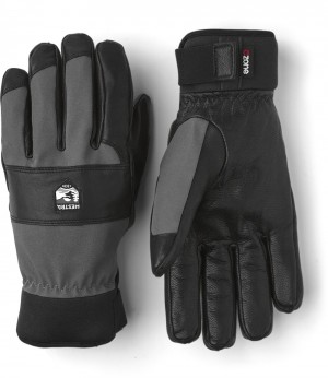 Guanti impermeabili Hestra CZone Vernum Uomo Grey/Black | NKXS27935