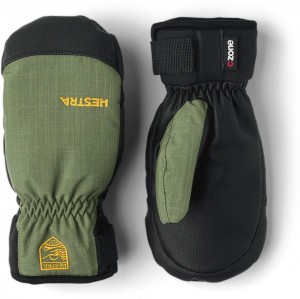 Guanti impermeabili Hestra Ferox Primaloft Mitt Bambino Verdi | MCKF28974