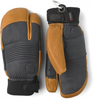 Guanti impermeabili Hestra Freeride CZone 3-finger Donna Grigie | VDJP14976