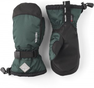 Guanti impermeabili Hestra Gauntlet CZone Jr. Mitt Bambino Green/Black | VLQH03146
