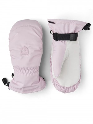 Guanti impermeabili Hestra Powder CZone Mitt Donna Rosa | XAUQ31708