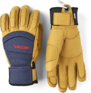 Guanti impermeabili Hestra Vertical Cut CZone Uomo Navy/Tan | PSUT98750