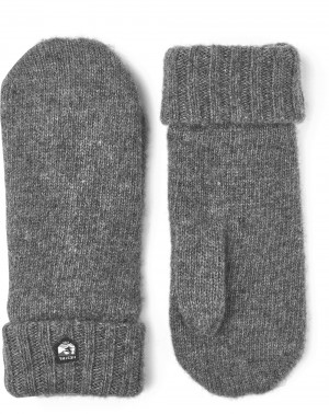 Guanti lavorati a maglia Hestra Bonnie Knit Mitt Donna Grigie | ULJA70982
