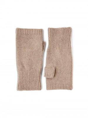 Guanti lavorati a maglia Hestra Cashmere Tube Donna Camel | UEKD13870