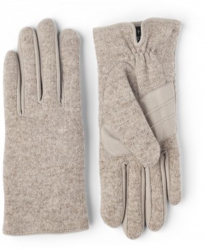 Guanti lavorati a maglia Hestra Ellen Donna Beige | DLJQ54867