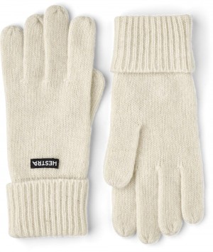 Guanti lavorati a maglia Hestra Pancho Liner 5-finger Donna Bianche | APIZ75801