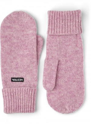 Guanti lavorati a maglia Hestra Pancho Liner Mitt Donna Rosa | GAET78491