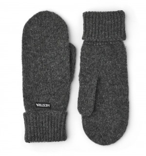 Guanti lavorati a maglia Hestra Pancho Liner Mitt Uomo Grigie | YUHK05143