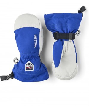 Mittens Hestra Army Pelle Heli Ski Jr. Mitt Bambino Blu | FOZE46259