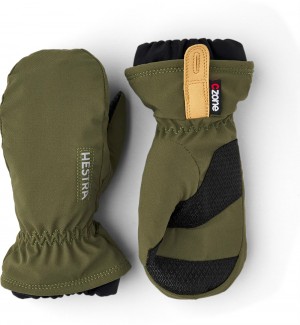 Mittens Hestra CZone Pluto Jr. Mitt Bambino Verde Oliva | BHWG47523