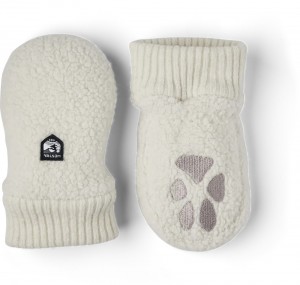 Mittens Hestra Paw Mitt Bambino Bianche | BFIE17695