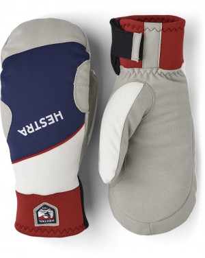 guanti sci di fondo Hestra Comfort Tracker Mitt Uomo Navy/Ivory | HDQY19350