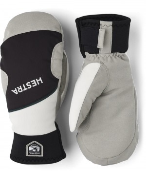 guanti sci di fondo Hestra Comfort Tracker Mitt Uomo Black/Ivory | LCVZ81502