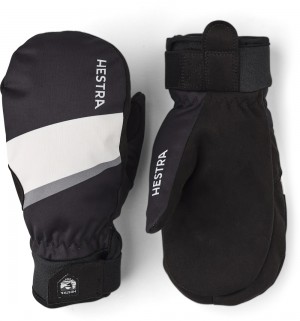 guanti sci di fondo Hestra Tracker Mitt Bambino Nere | MGJQ47518