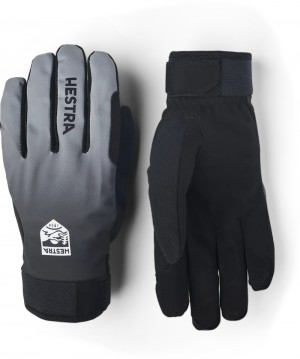 guanti sci di fondo Hestra XC Pace Uomo Grigie Scuro | DSYP85620